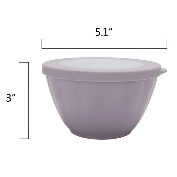 Pioneer Woman 8-Piece Melamine Prep Bowl Set Lids Nest for Storage Kitchen Gift - Picture 16 of 16